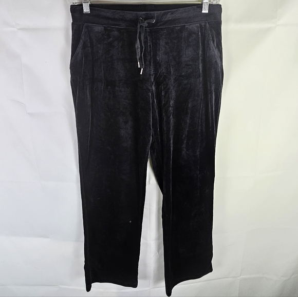 Gloria Vanderbilt Velvet Sweatpants Size L | Loungewear Gorpcore Athleisure Fall - Picture 1 of 6